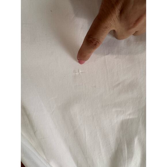 Veronica Beard white strapless halter midi TUCKER DRESS size 12 / large - Picture 10 of 13